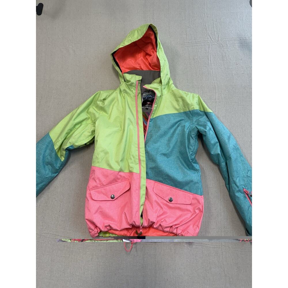 Gsou snow Ski Jacket Retro Colors Women's Size Small